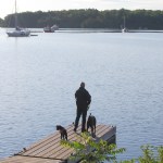 One the dock during the 1000 Island Houseboat Adventure