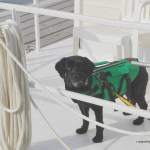 Victor is "ready captain" complete with lifejacket