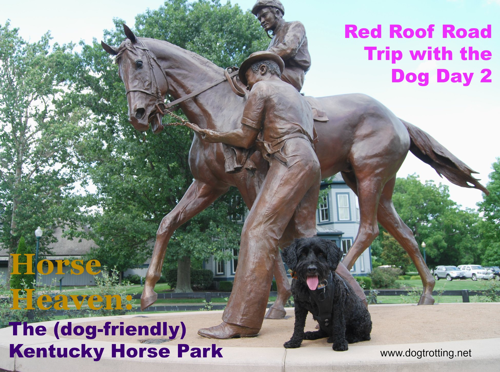 dog-friendly Kentucky Horse Park and scupture