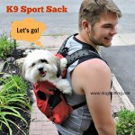 dog in K9 Sport Sack review on dogtrotting.net