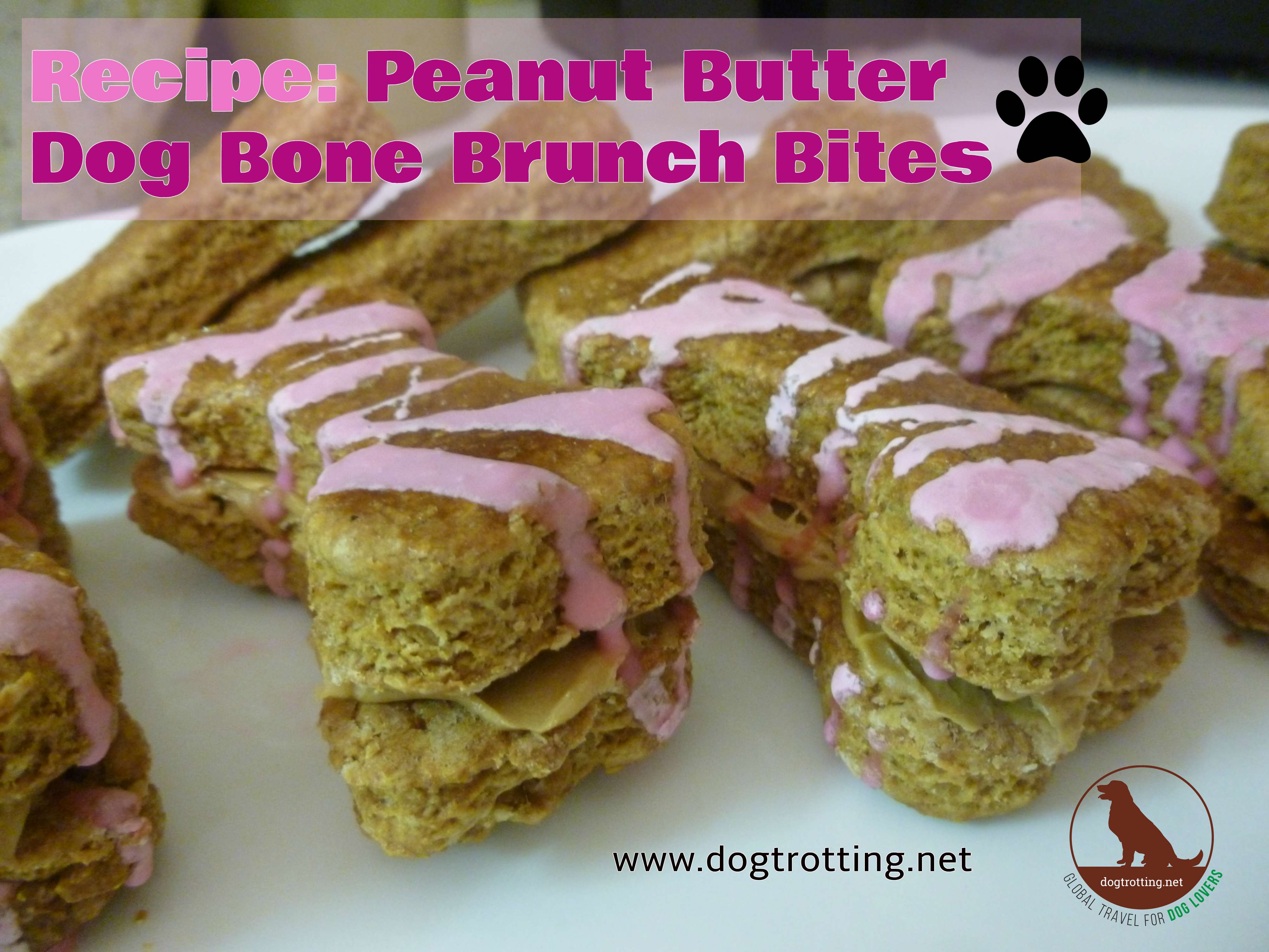 recipe: peanut butter dog bone brunch bites