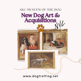 poster promoting new dog art at the museum of the dog article